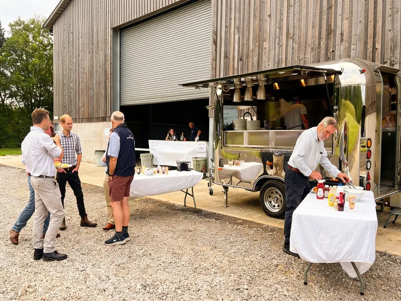 PremierPlus street food van at a films event